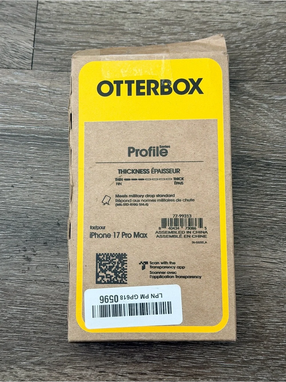 OtterBox Profile Series iPhone 17 Pro Max Case - Clear and Black
